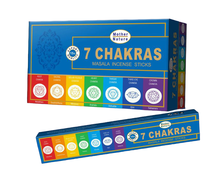 7 Chakras Incense (12 Packs per Box)