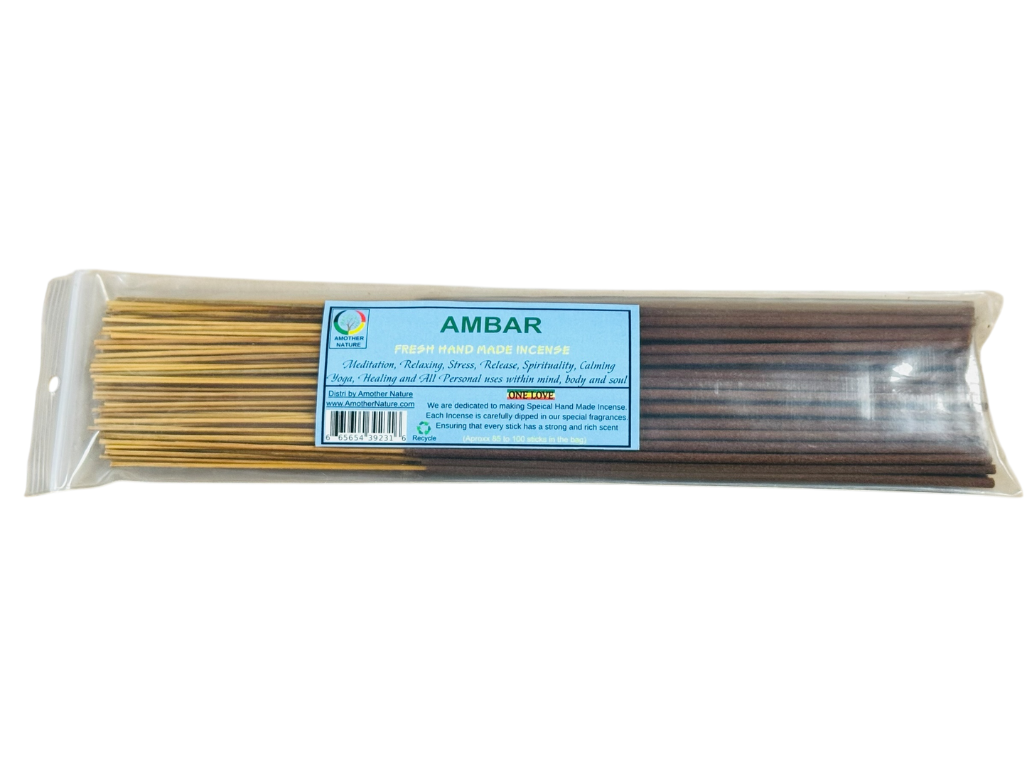 Ambar Incense -Fresh Hand Made (85-100 Sticks per Pack)- (4 Packs) @ $2.99/pack