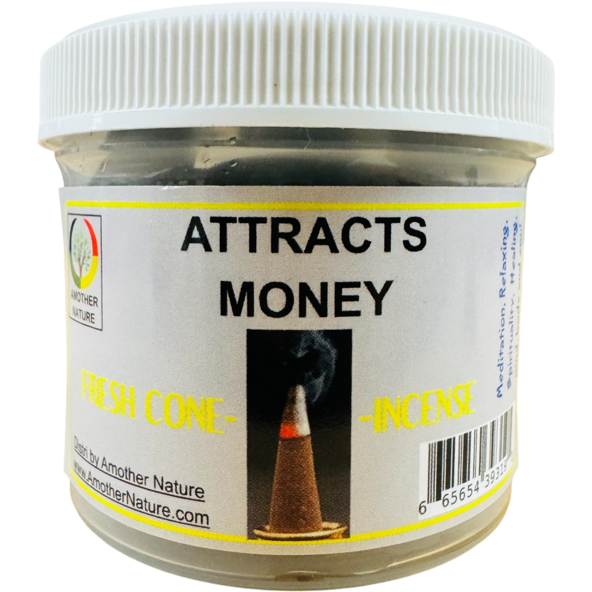 Attracts Money Cone Incense (4 Jars) @ $2.99/each