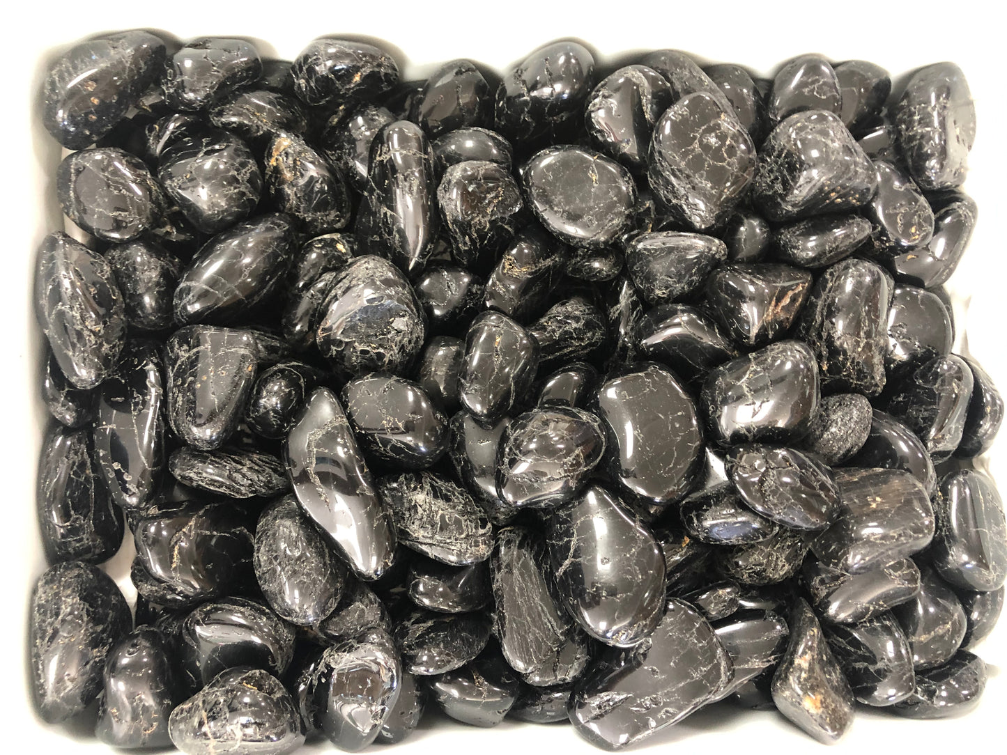 Black Tourmaline Tumble Stone- (1 Pound)