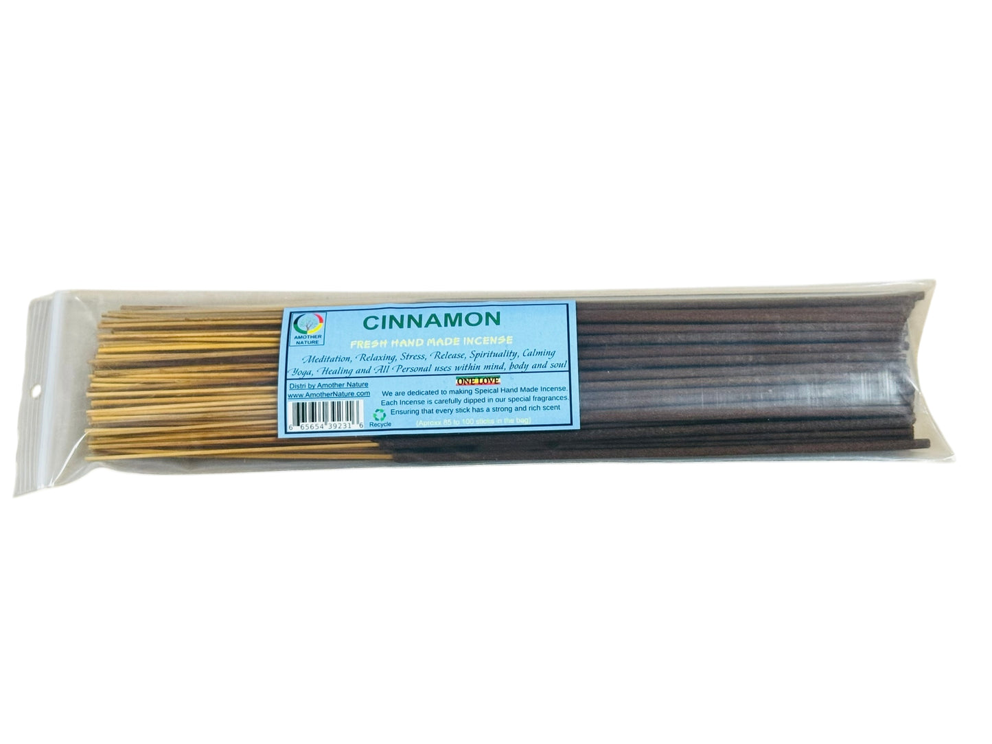 Cinnamon Incense -Fresh Hand Made (85-100 Sticks per Pack)- (4 Packs) @ $2.99/pack