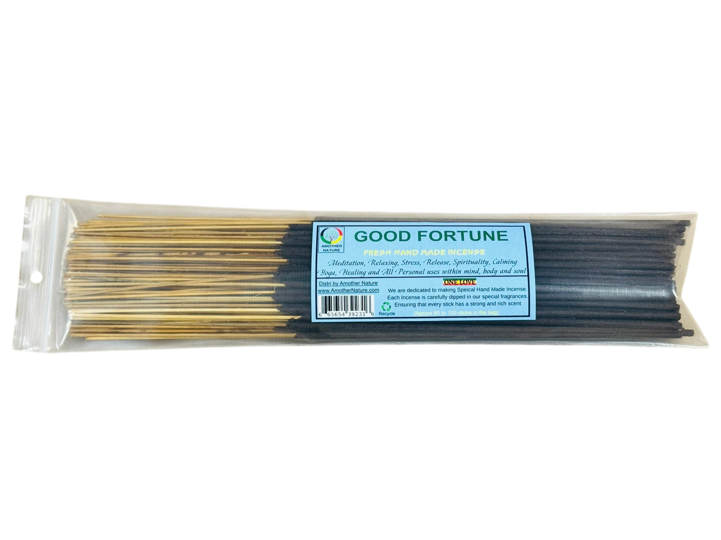 Good Fortune Incense -Fresh Hand Made (85-100 Sticks per Pack)- (4 Packs) @ $2.99/pack