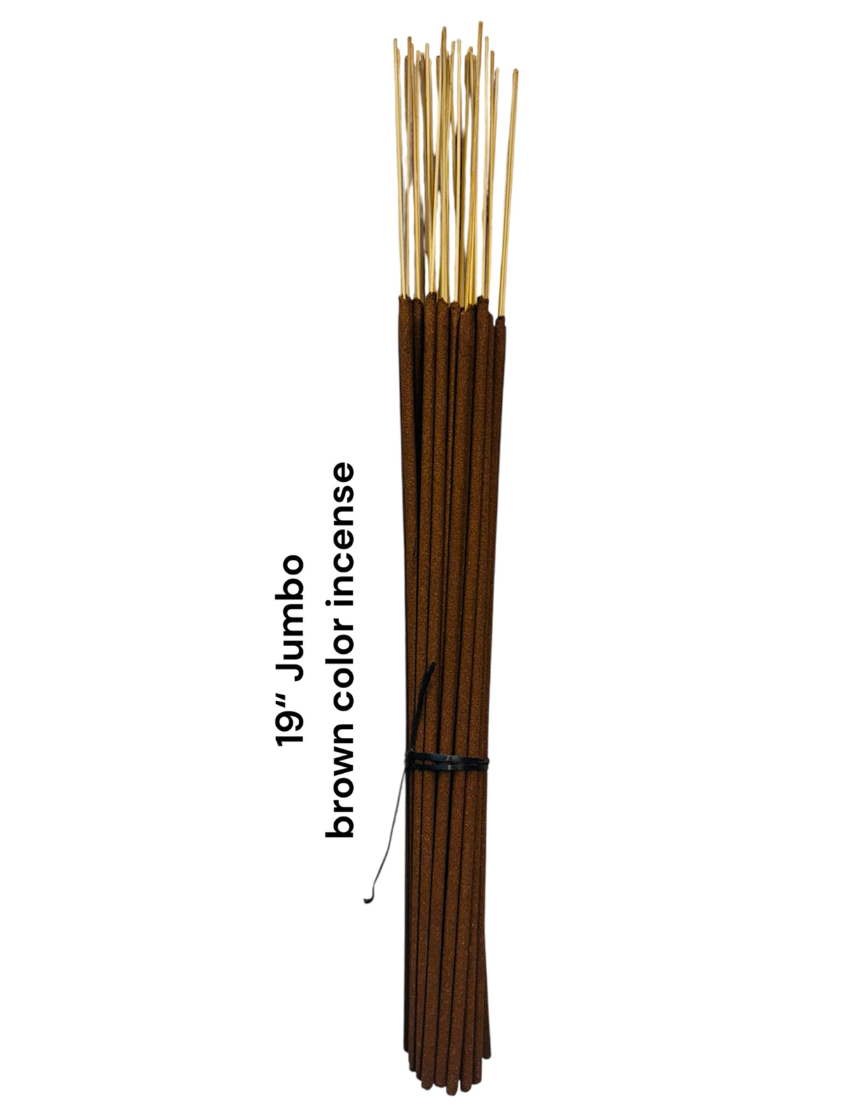 Unscented Incense Sticks Jumbo 19" (Natural Color) (1 Case)