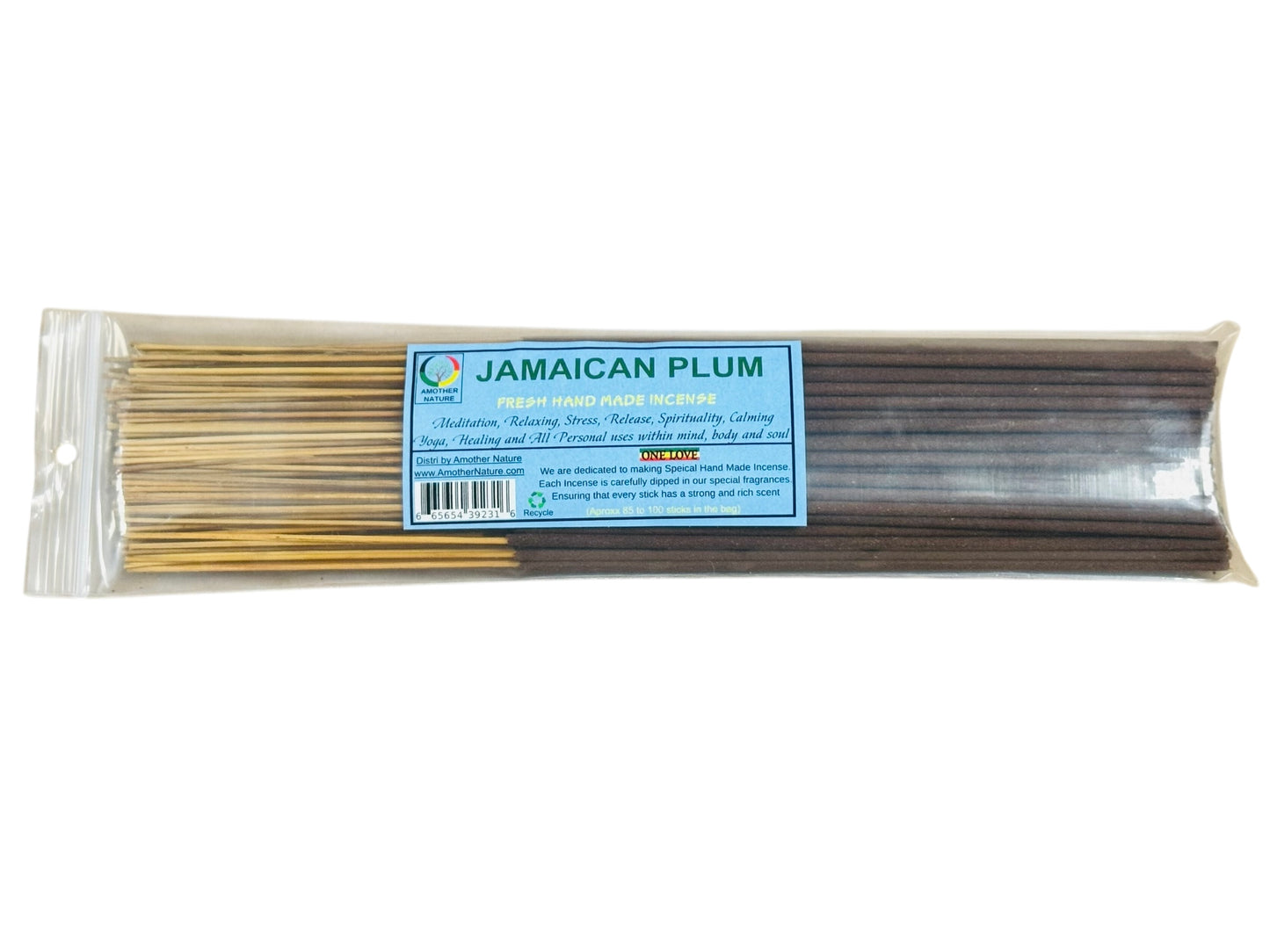 Jamaican Plum Incense -Fresh Hand Made (85-100 Sticks per Pack)- (4 Packs) @ $2.99/pack