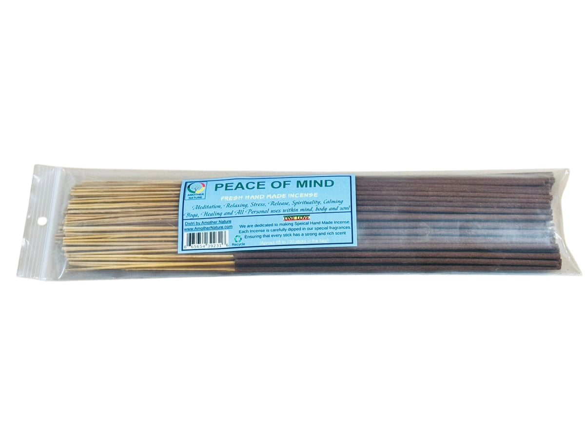 Peace of Mind Incense -Fresh Hand Made (85-100 Sticks per Pack)- (4 Packs) @ $2.99/pack