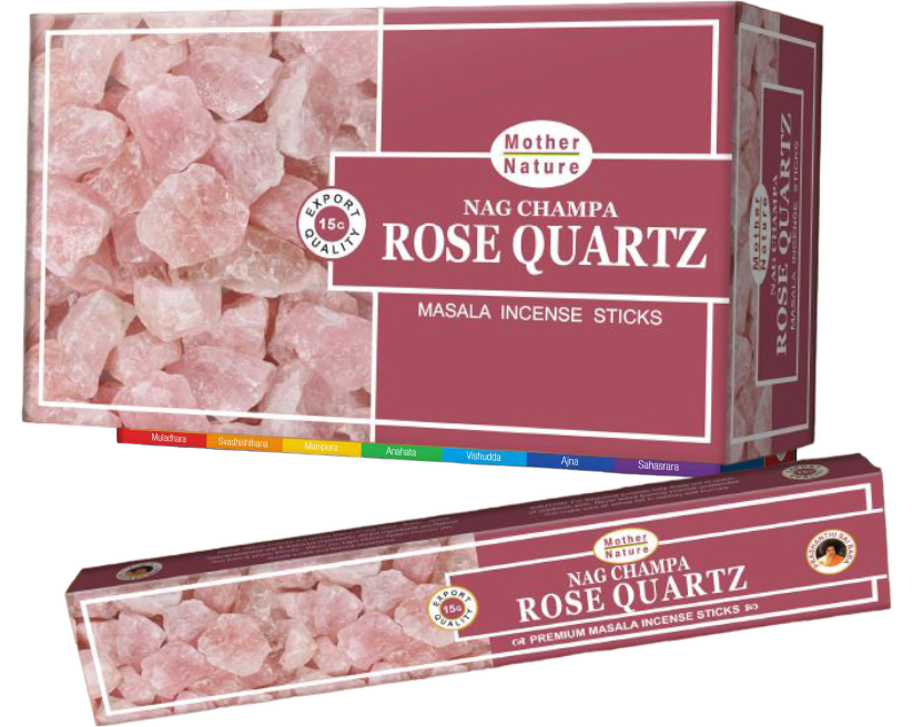 Rose Quartz Incense (12 Packs per Box)