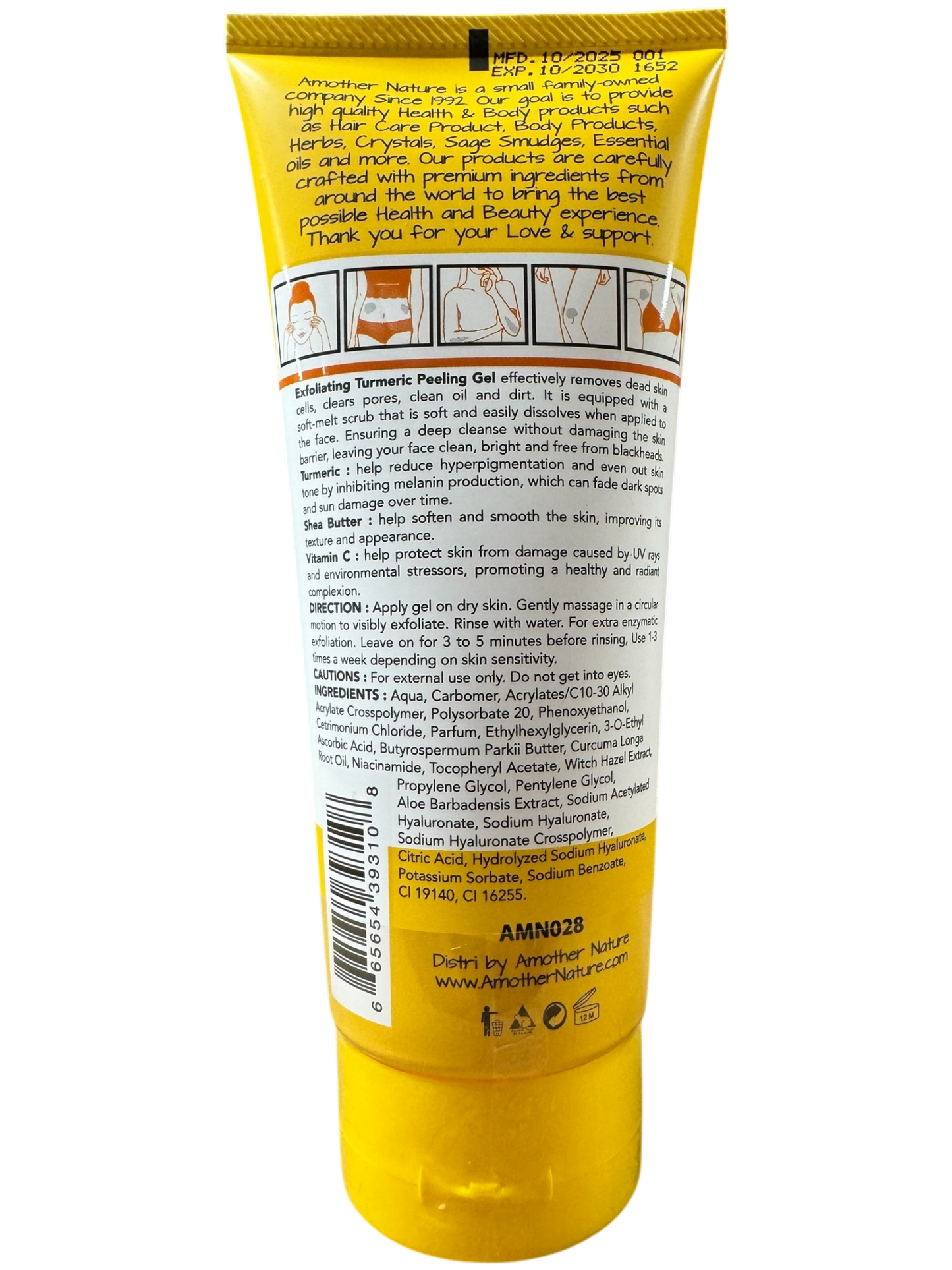 African Turmeric Dead Skin Exfoliating -(6 Pieces) @ $4.75/each