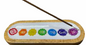 Incense Burner -Traditional 7 Chakras Style Boat -(6 Pieces) @ $3.25/each
