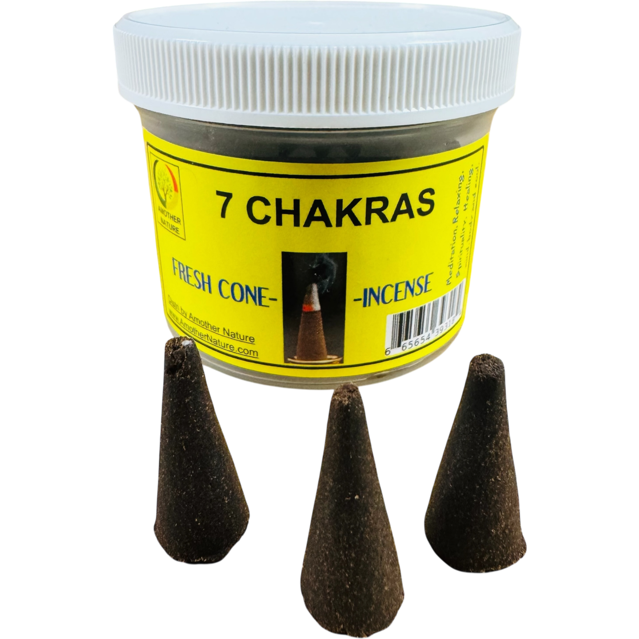 7 Chakras Cone Incense (4 Jars) @ $2.99/each