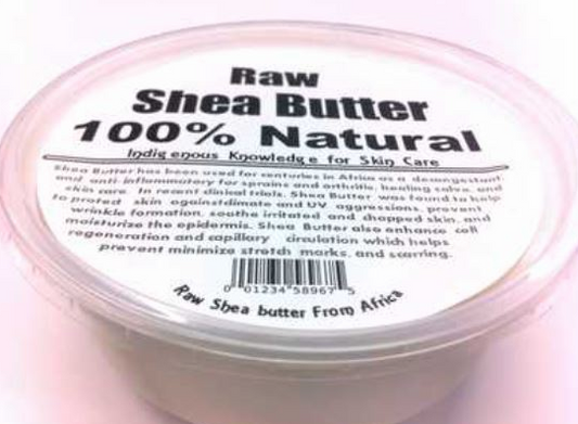 African Shea Butter White -(7-8 Ounce Per Jar)- (12 Jars) @ $3.50/each