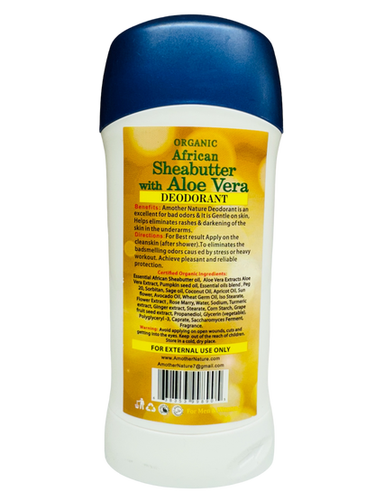 African Shea Butter with Aloe Vera Deodorant Organic- (6 Pieces) @ $3.50/each
