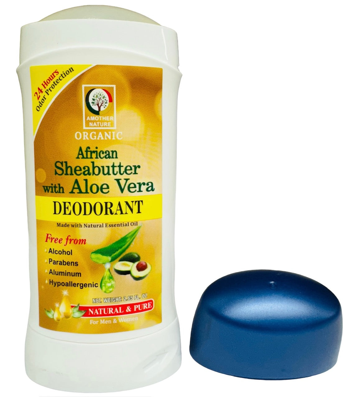 African Shea Butter with Aloe Vera Deodorant Organic- (6 Pieces) @ $3.50/each