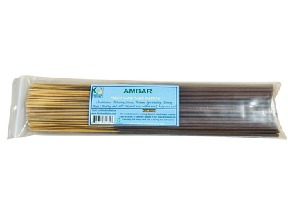 Ambar Incense -Fresh Hand Made (85-100 Sticks per Pack)- (4 Packs) @ $2.99/pack
