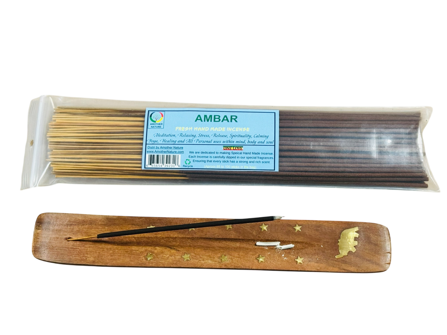 Ambar Incense -Fresh Hand Made (85-100 Sticks per Pack)- (4 Packs) @ $2.99/pack