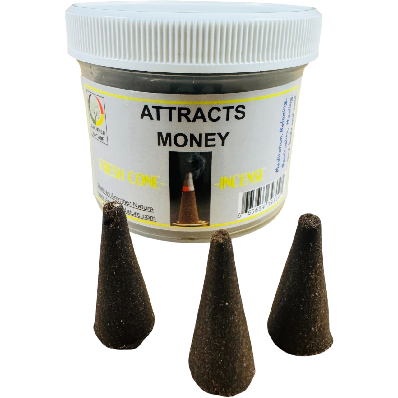 Attracts Money Cone Incense (4 Jars) @ $2.99/each