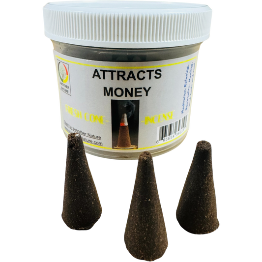 Attracts Money Cone Incense (4 Jars) @ $2.99/each