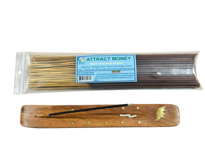 Attract Money Incense -Fresh Hand Made (85-100 Sticks per Pack)- (4 Packs) @ $2.99/pack
