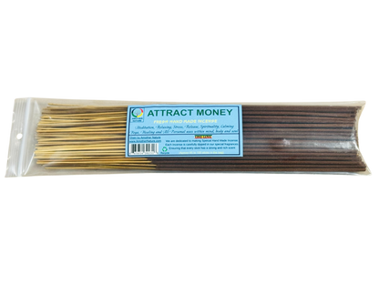 Attract Money Incense -Fresh Hand Made (85-100 Sticks per Pack)- (4 Packs) @ $2.99/pack