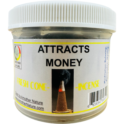 Attracts Money Cone Incense (4 Jars) @ $2.99/each