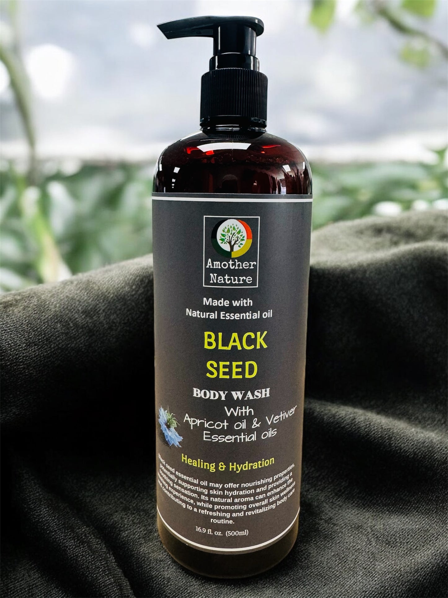 Black Seed -Body Wash Infuse with Apricot oil & Vetiver Essential oil -(6 Pieces) @ $4.75/each