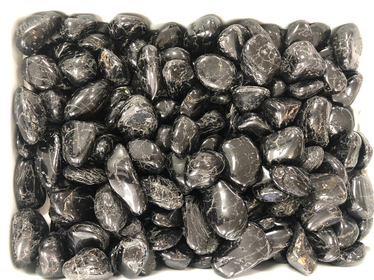 Black Tourmaline Tumble Stone- (1 Pound)