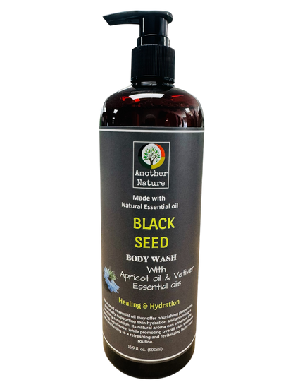Black Seed -Body Wash Infuse with Apricot oil & Vetiver Essential oil -(6 Pieces) @ $4.75/each