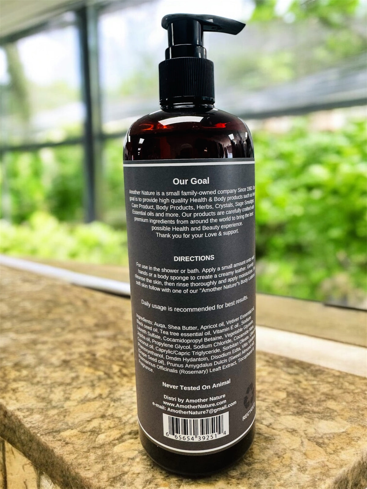 Black Seed -Body Wash Infuse with Apricot oil & Vetiver Essential oil -(6 Pieces) @ $4.75/each