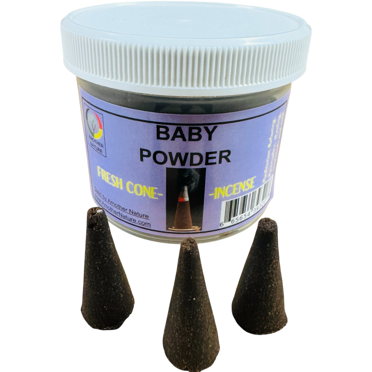 Baby Powder Cone Incense (4 Jars) @ $2.99/each
