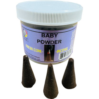 Baby Powder Cone Incense (4 Jars) @ $2.99/each
