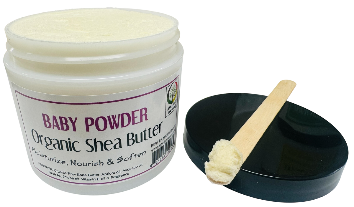Baby Powder -Organic Shea Butter Whipped -(6 Pieces) @ $4.75/each