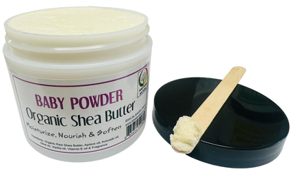 Baby Powder -Organic Shea Butter Whipped -(6 Pieces) @ $4.75/each