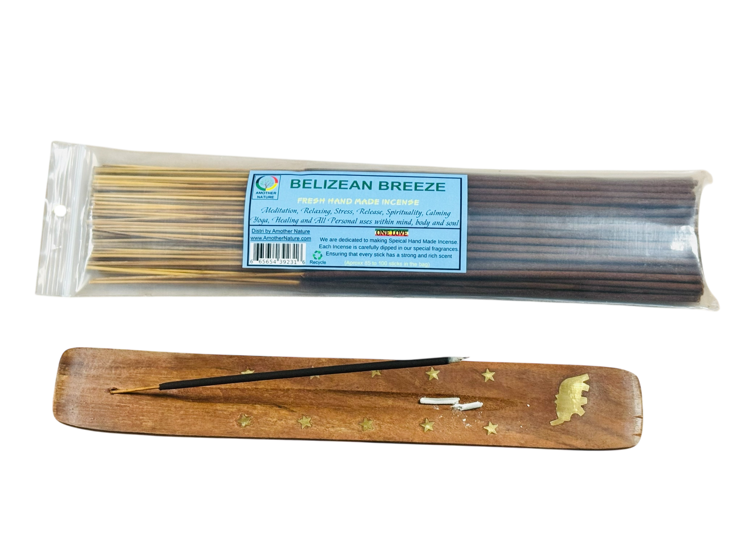 Belizean Breeze Incense -Fresh Hand Made (85-100 Sticks per Pack)- (4 Packs) @ $2.99/pack
