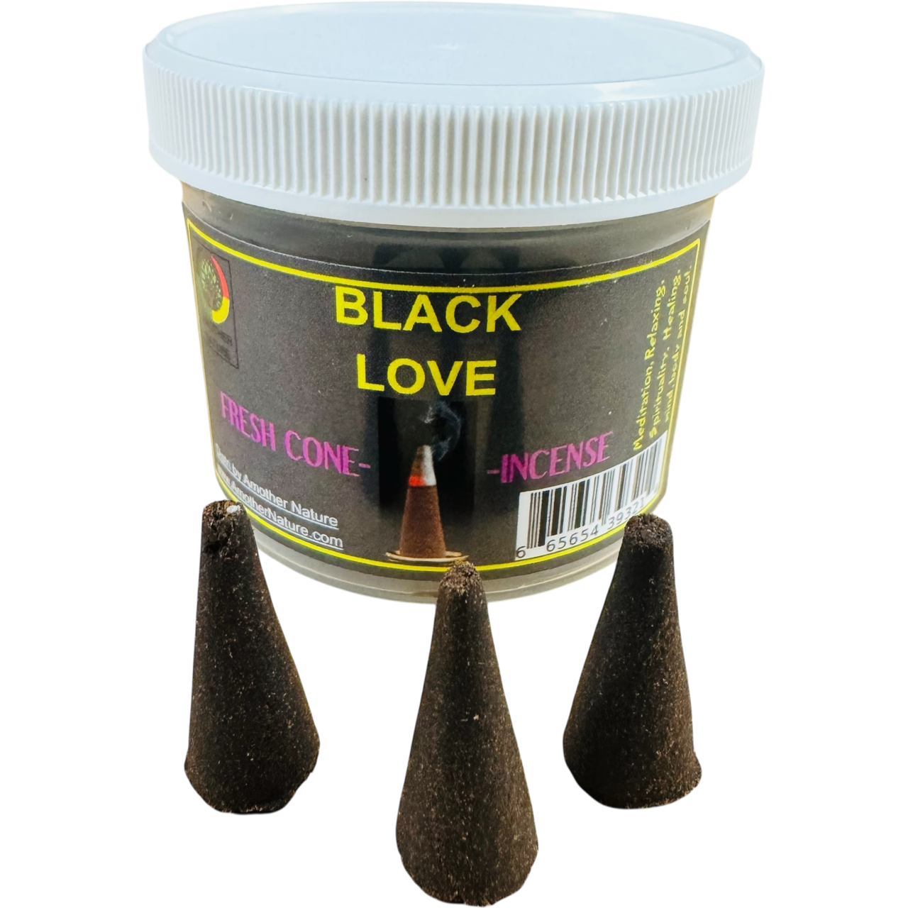 Black Love Cone Incense (4 Jars) @ $2.99/each