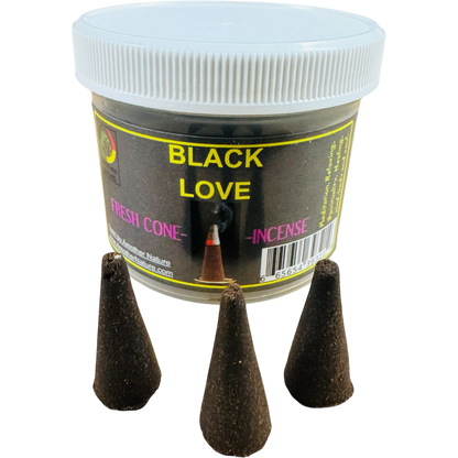 Black Love Cone Incense (4 Jars) @ $2.99/each