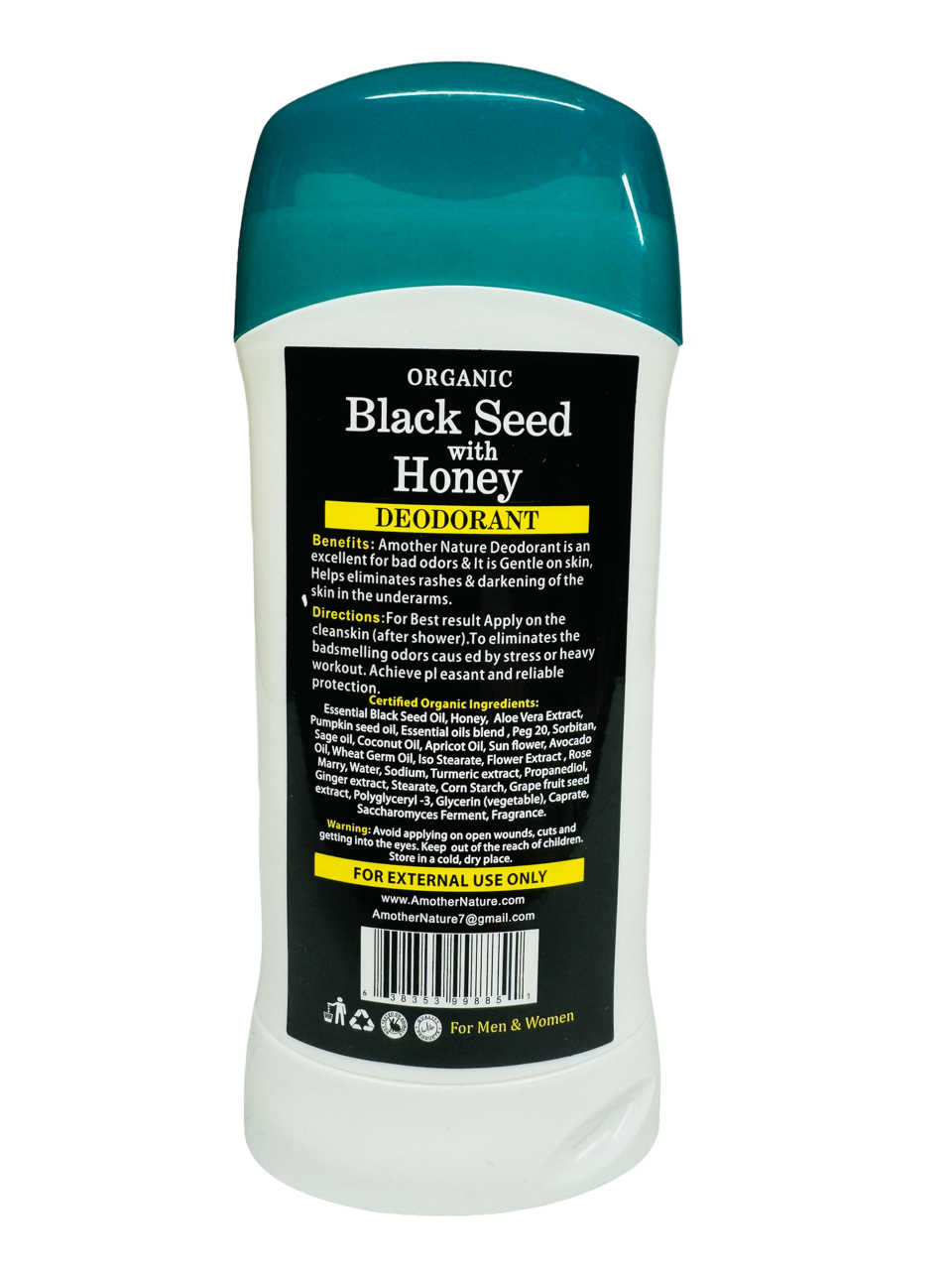 Black Seed with Honey Deodorant Organic- (6 Pieces) @ $3.50/each