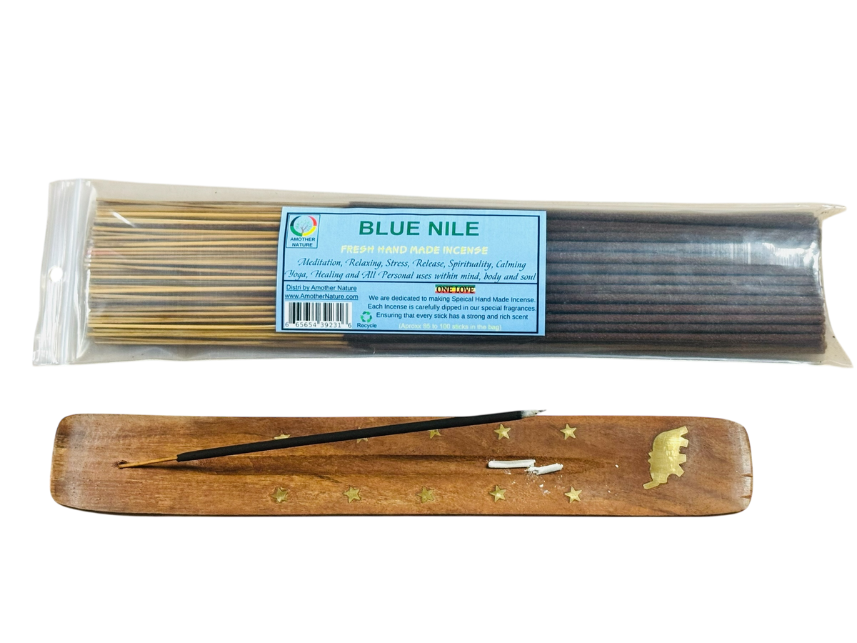 Blue Nile Incense -Fresh Hand Made (85-100 Sticks per Pack)- (4 Packs) @ $2.99/pack