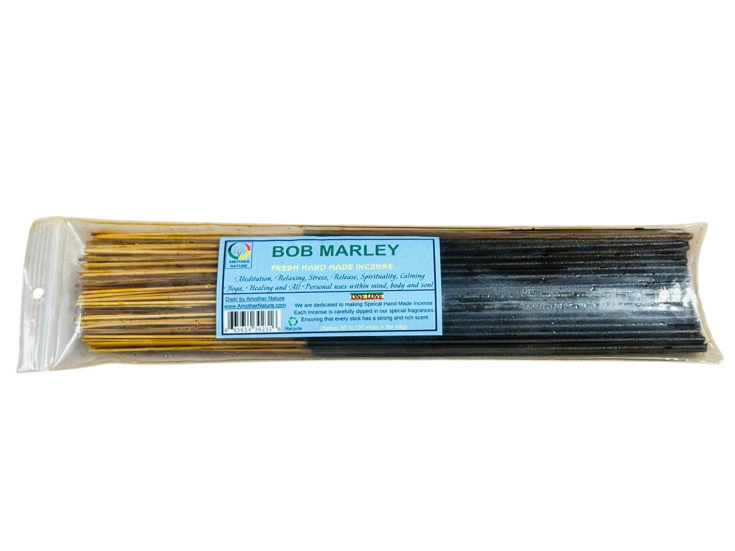 Bob Marley Incense -Fresh Hand Made (85-100 Sticks per Pack)- (4 Packs) @ $2.99/pack