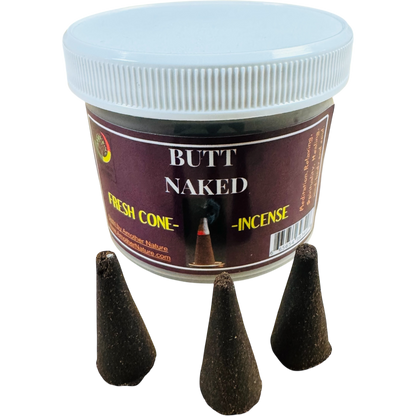 Butt Naked Cone Incense (4 Jars) @ $2.99/each