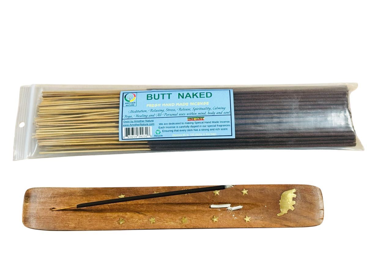 Butt Naked Incense -Fresh Hand Made (85-100 Sticks per Pack)- (4 Packs) @ $2.99/pack