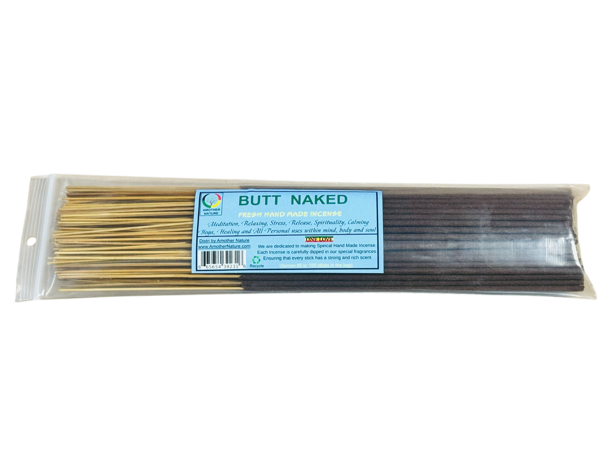 Butt Naked Incense -Fresh Hand Made (85-100 Sticks per Pack)- (4 Packs) @ $2.99/pack