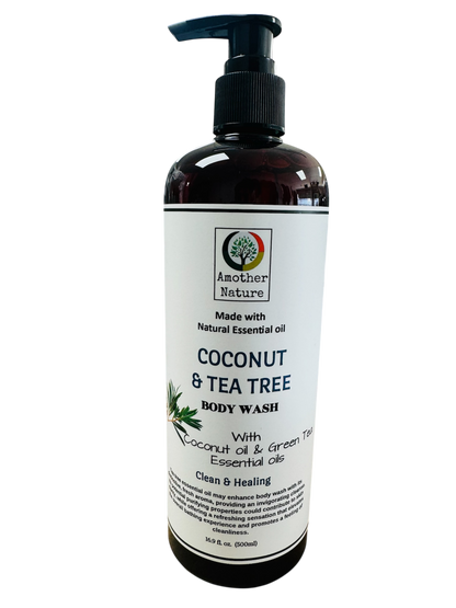 Coconut & Tea Tree -Body Wash Infuse with Green Tea Essential oil -(6 Pieces) @ $4.75/each