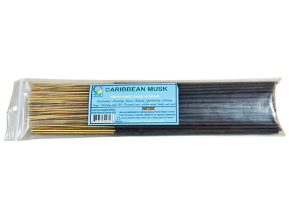 Caribbean Musk Incense -Fresh Hand Made (85-100 Sticks per Pack)- (4 Packs) @ $2.99/pack