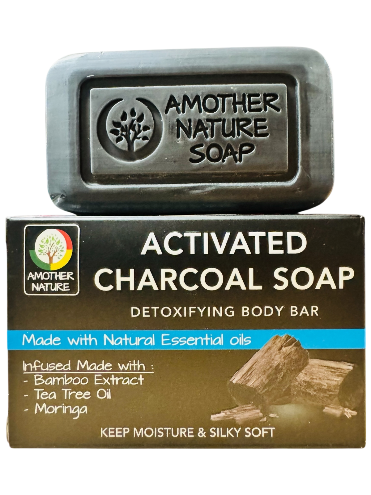 Activated Charcoal Soap- Detoxifying Body Bar -(6 Pieces)