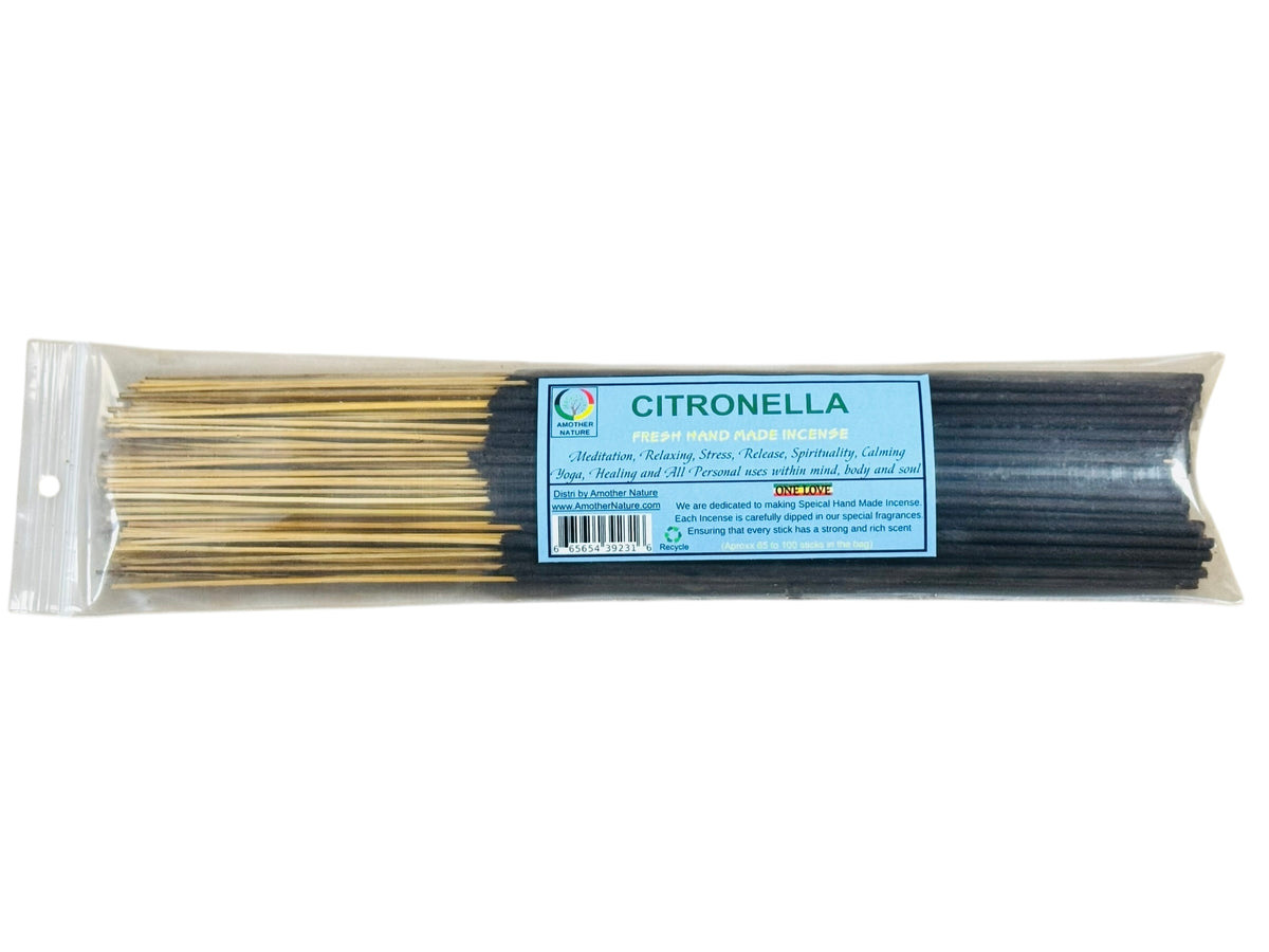 Citronella Incense -Fresh Hand Made (85-100 Sticks per Pack)- (4 Packs) @ $2.99/pack