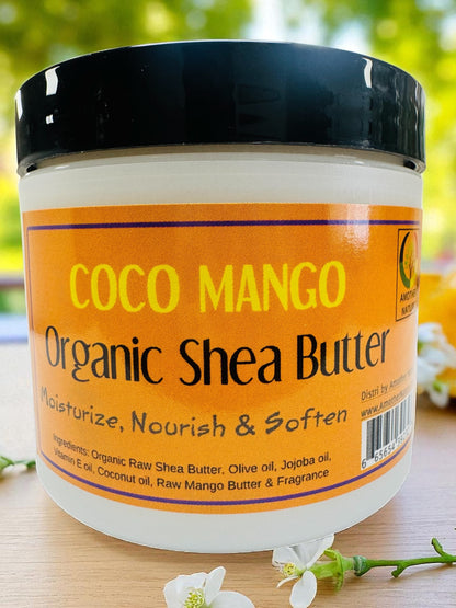 Coco Mango -Organic Shea Butter Whipped -(6 Pieces) @ $4.75/each