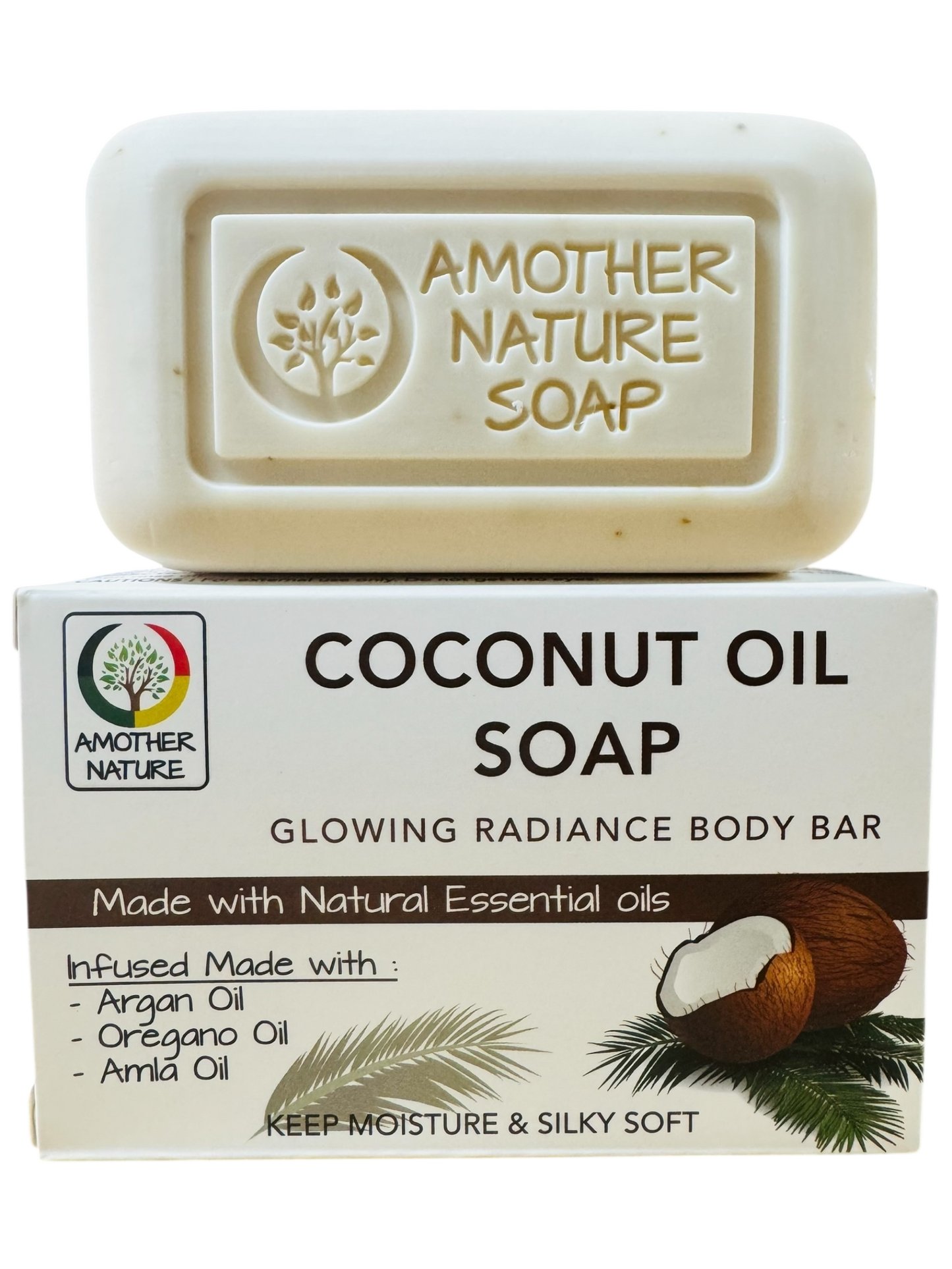 Coconut Oil Soap -Glowing Radiance Body Bar -(6 Pieces)
