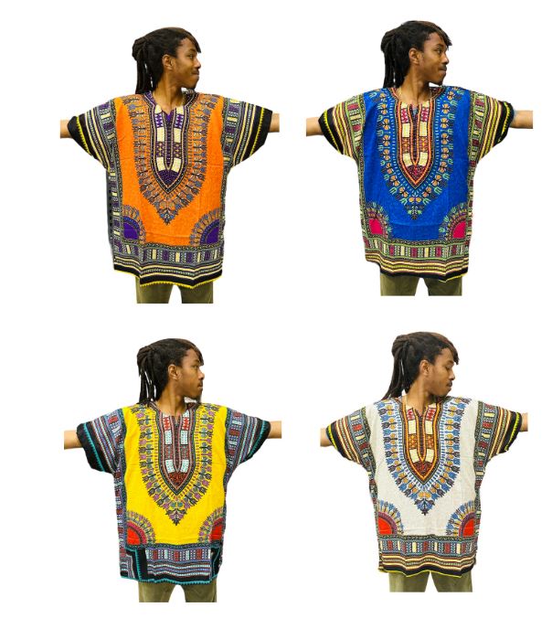 Dashiki Assorted Color (4 Pieces) @ $8.50/each