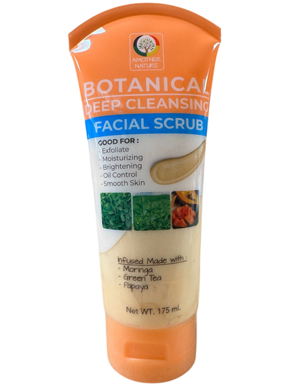 Facial Scrub -Botanical Deep Cleansing Infuse with Moringa, Green Tea & Papaya -(6 Pieces) @ $3.75/each