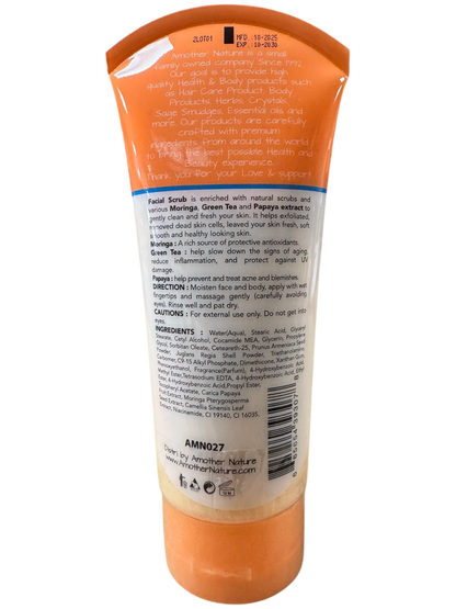 Facial Scrub -Botanical Deep Cleansing Infuse with Moringa, Green Tea & Papaya -(6 Pieces) @ $3.75/each