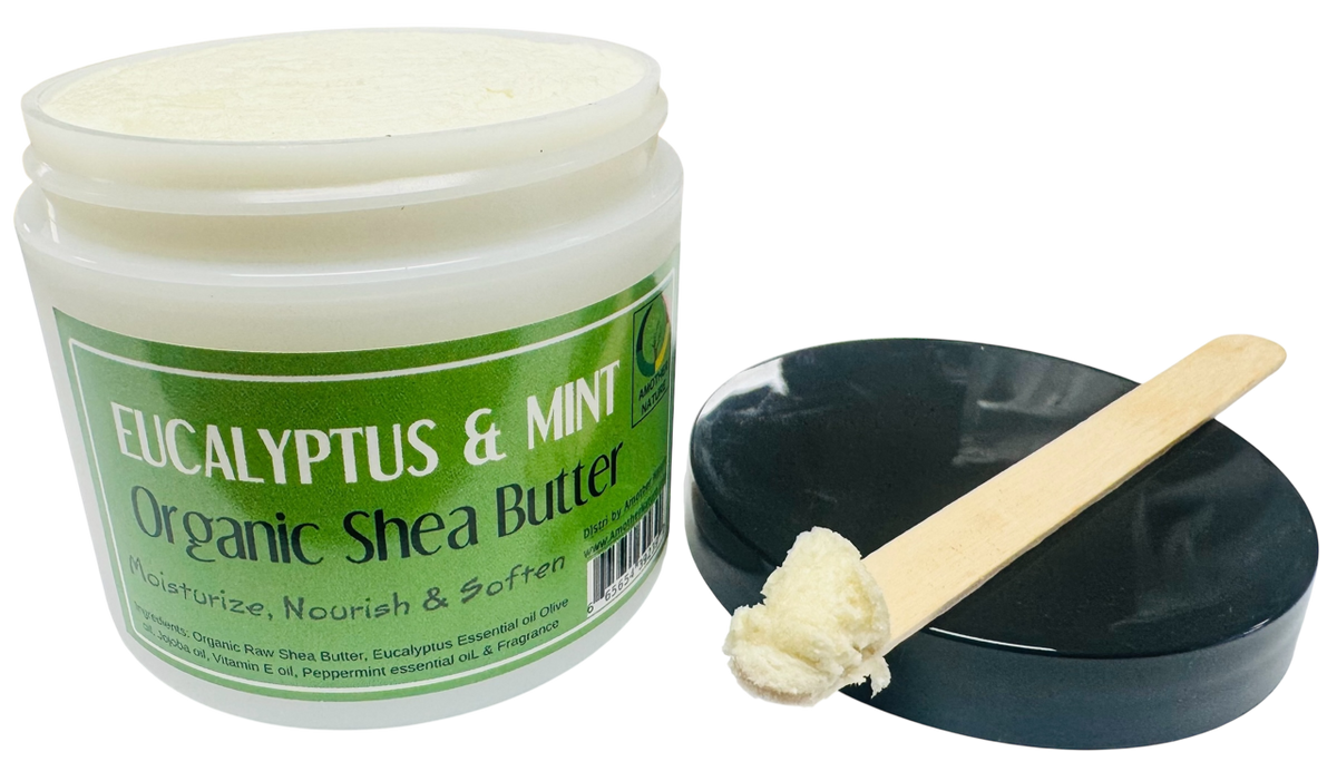 Eucalyptus & Mint -Organic Shea Butter Whipped -(6 Pieces) @ $4.75/each